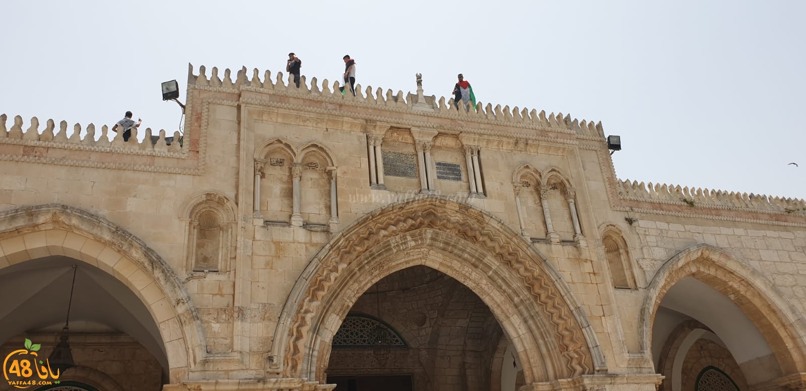 فيديو وصور من باحات المسجد الأقصى المبارك 